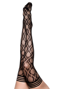 Elle: No Flush Beats This Pair of Diamond Thigh Highs. Petite to Plus Size