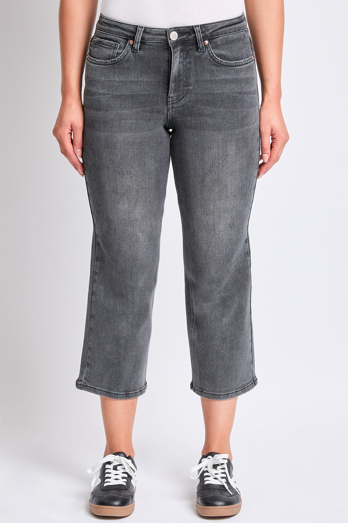 Women's Luxe High Rise Cropped Wide Leg