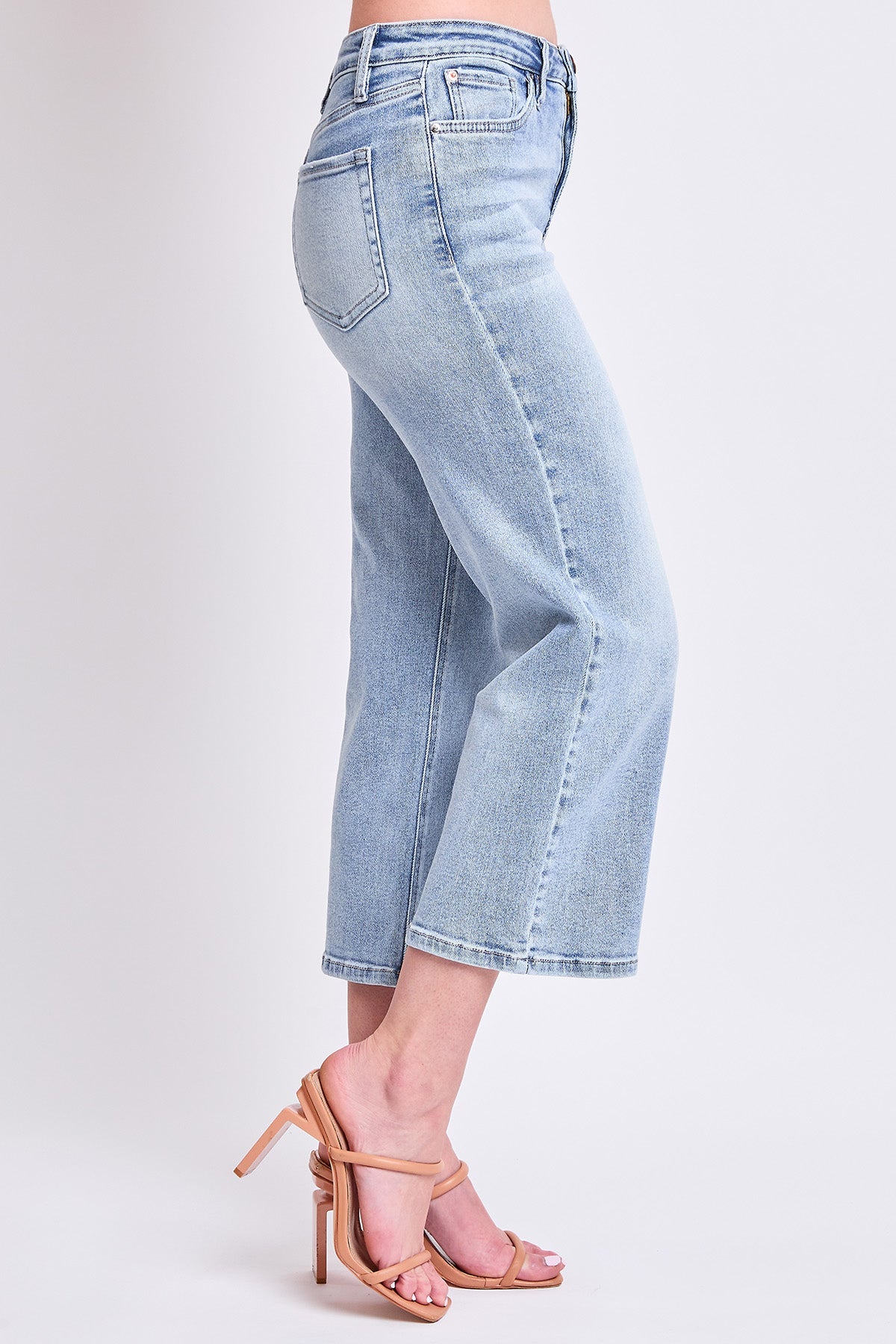 Women's Luxe High Rise Cropped Wide Leg