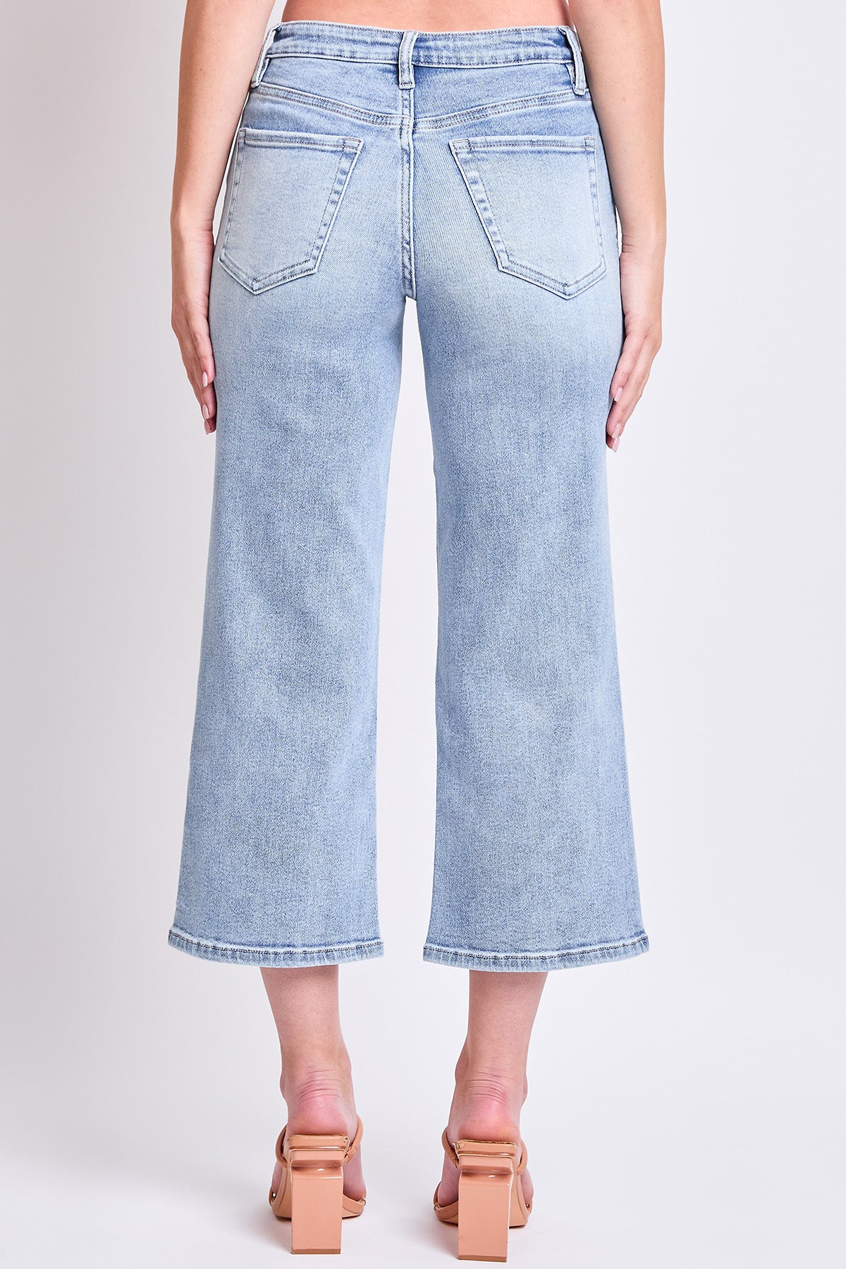 Women's Luxe High Rise Cropped Wide Leg