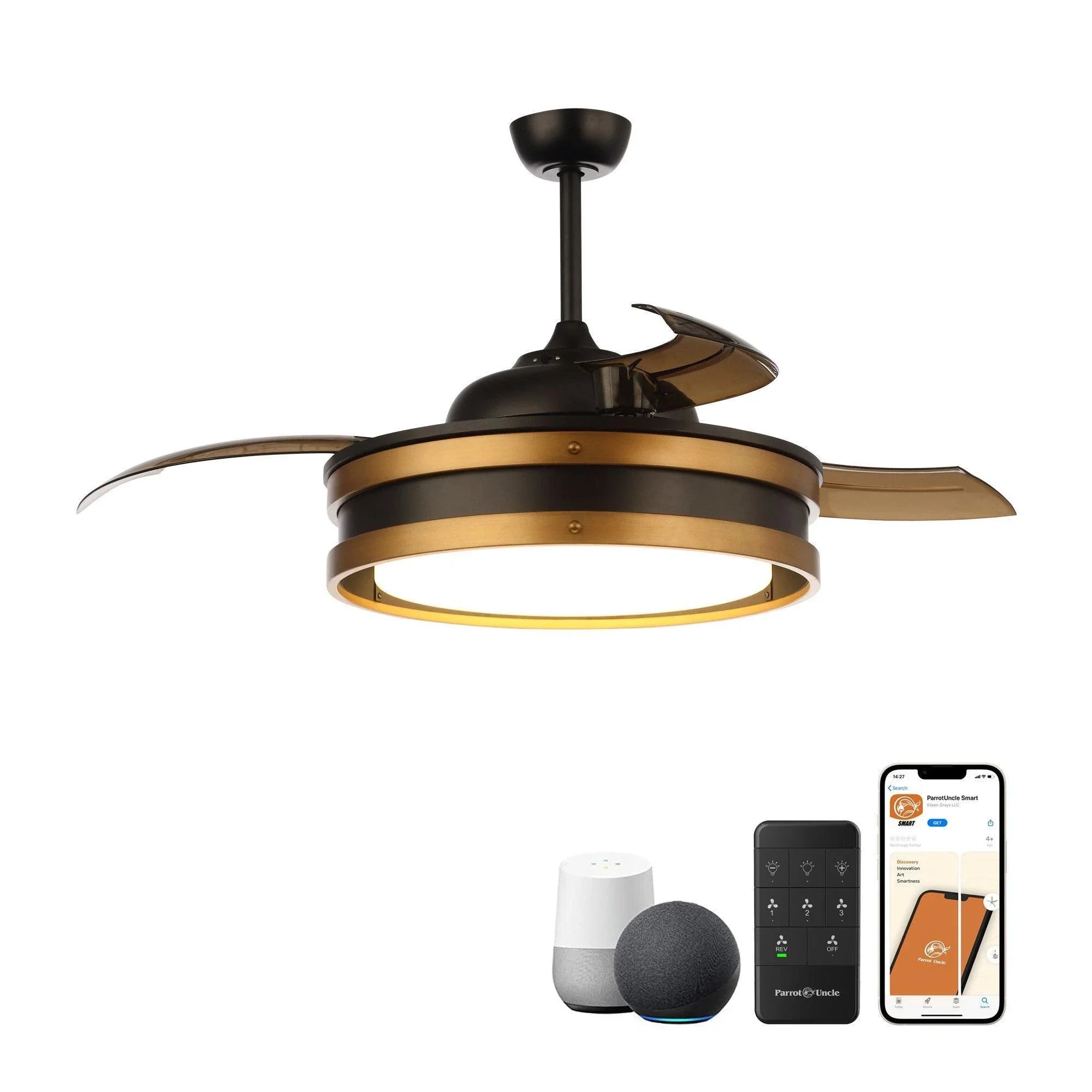 52" Mayna Smart Fan With Led Light