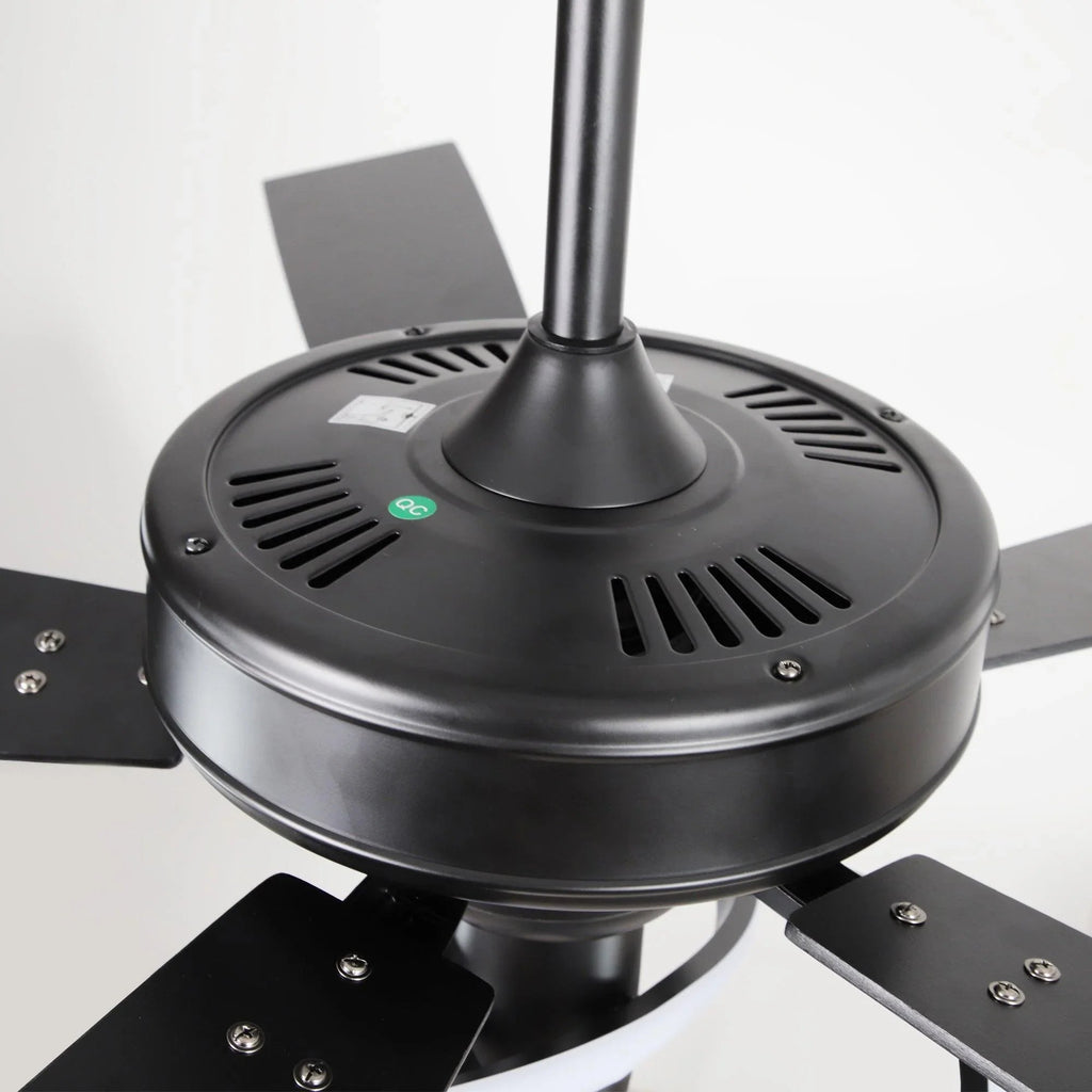 52 Inch Oregon DC Motor Modern Downrod Ceiling Fan with LED Light