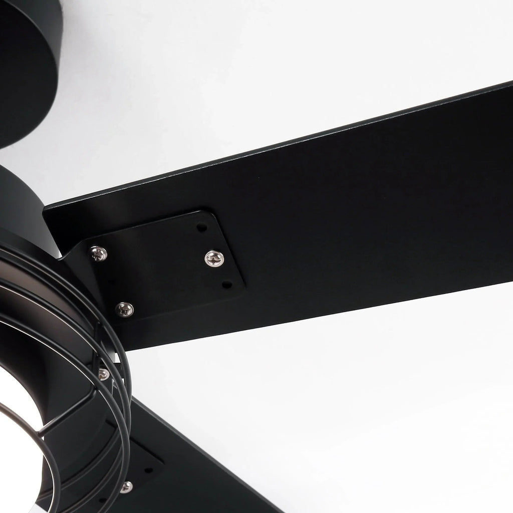 52 Inch Bernice DC Motor Industrial Downrod Ceiling Fan with LED Light and Remote Control