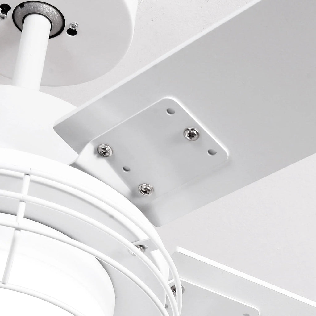 52 Inch Bernice DC Motor Industrial Downrod Ceiling Fan with LED Light and Remote Control