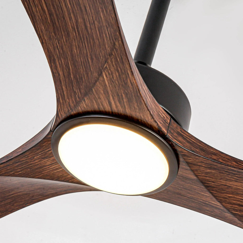 60 Inch Alexi DC Motor Modern Downrod Ceiling Fan with LED Light