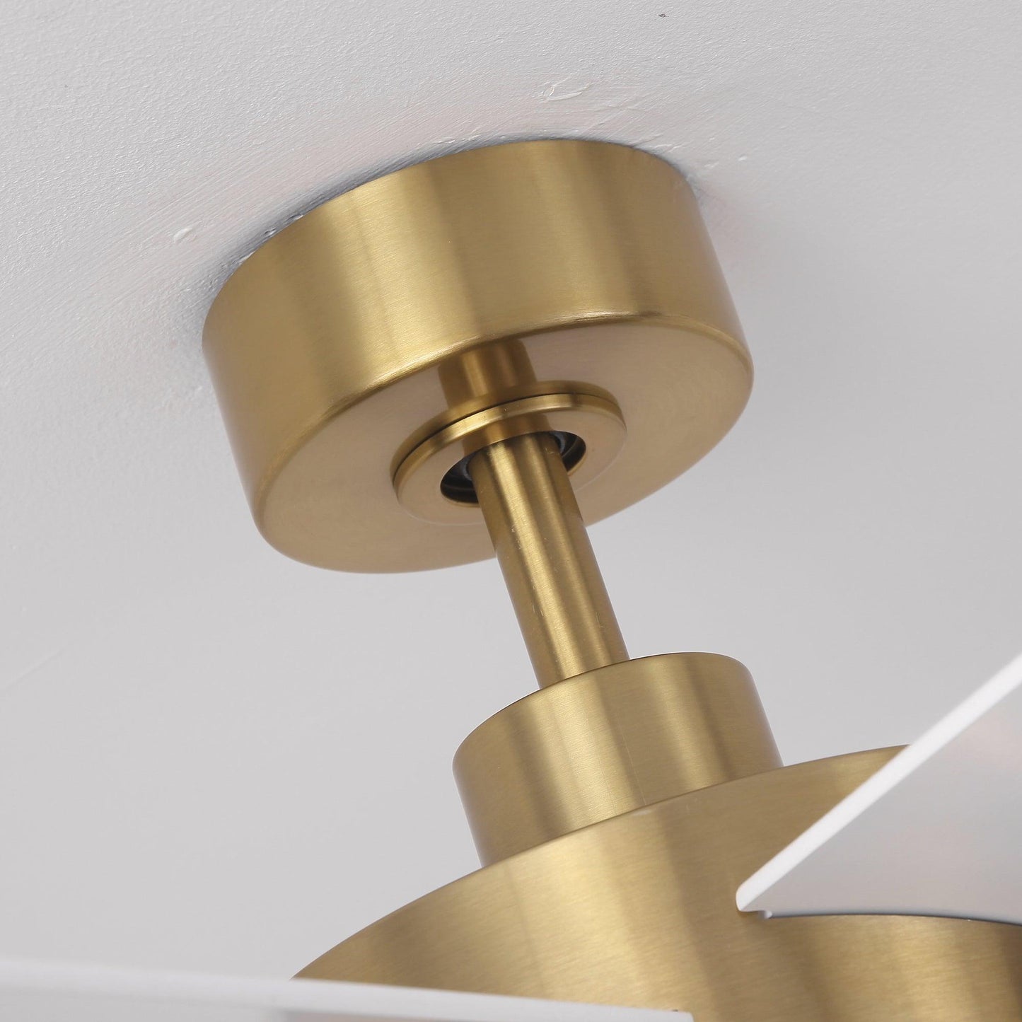 54 Inch Kama Modern Downrod Mount Ceiling Fan with Remote Control and LED Light