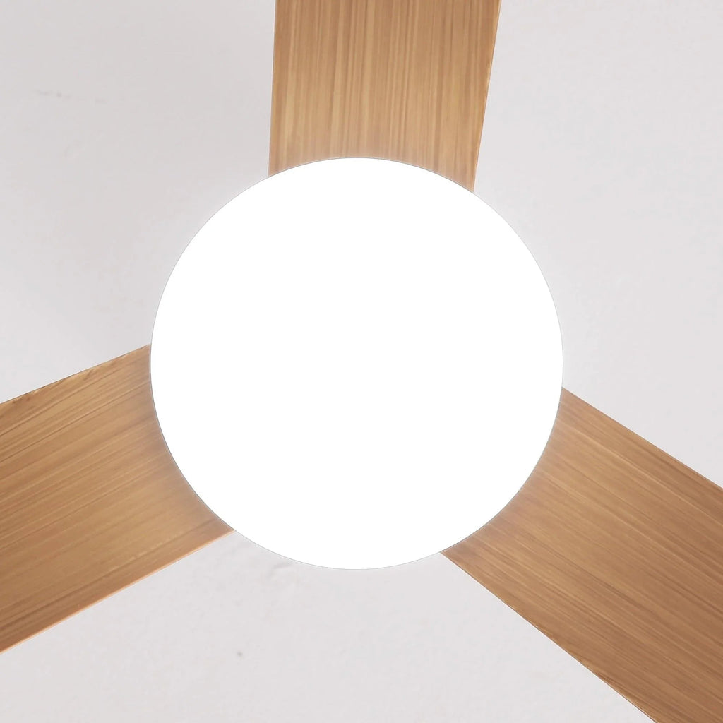 52 Inch Dinah Modern Downrod Mount Ceiling Fan with Remote Control and LED Light