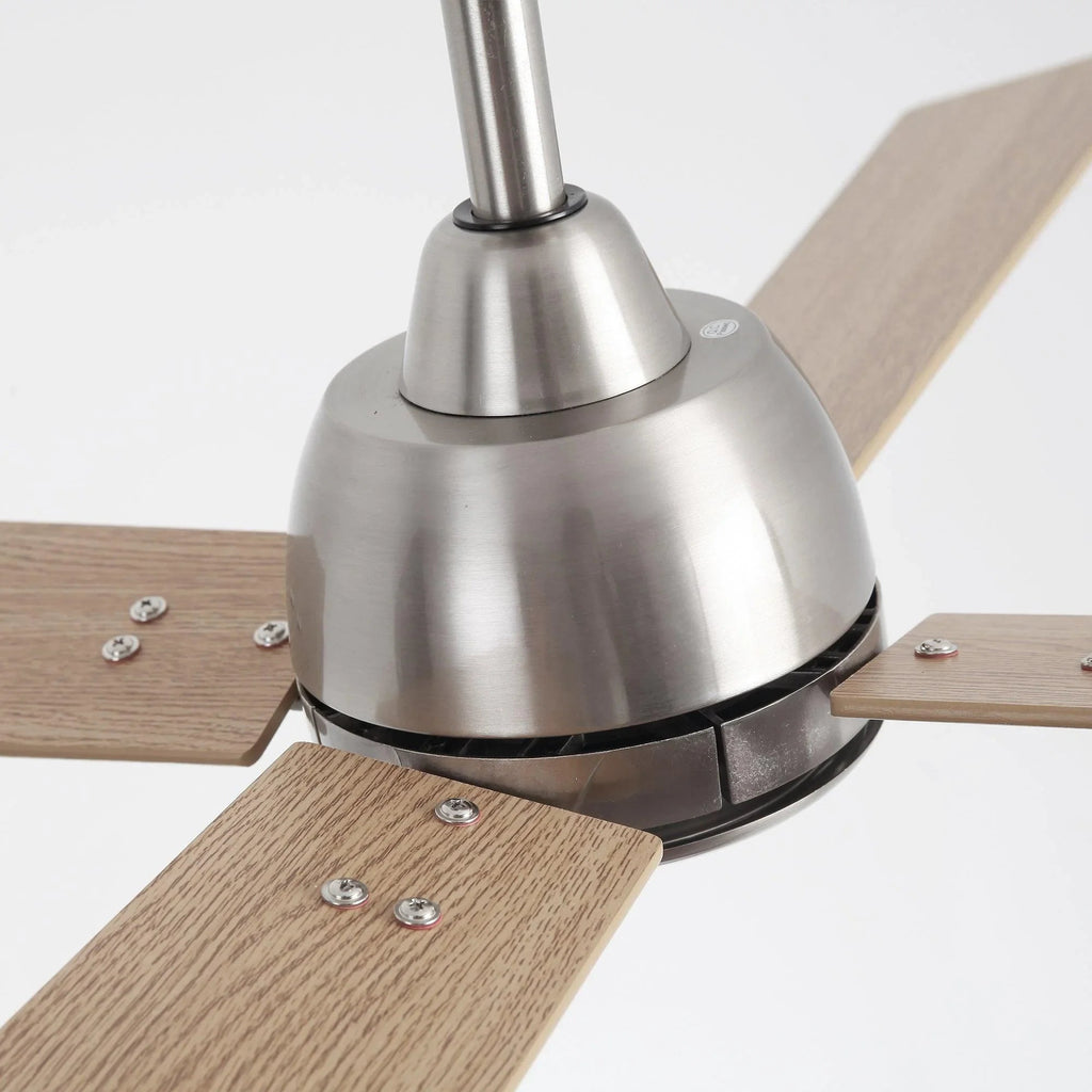 48" Linden DC Motor Downrod Mount Reversible Ceiling Fan with Lighting and Remote Control