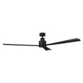 52" Zelda Industrial DC Motor Downrod Mount Reversible Ceiling Fan with Remote Control