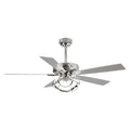 52" Zelda Modern DC Motor Downrod Mount Reversible Ceiling Fan with Remote Control