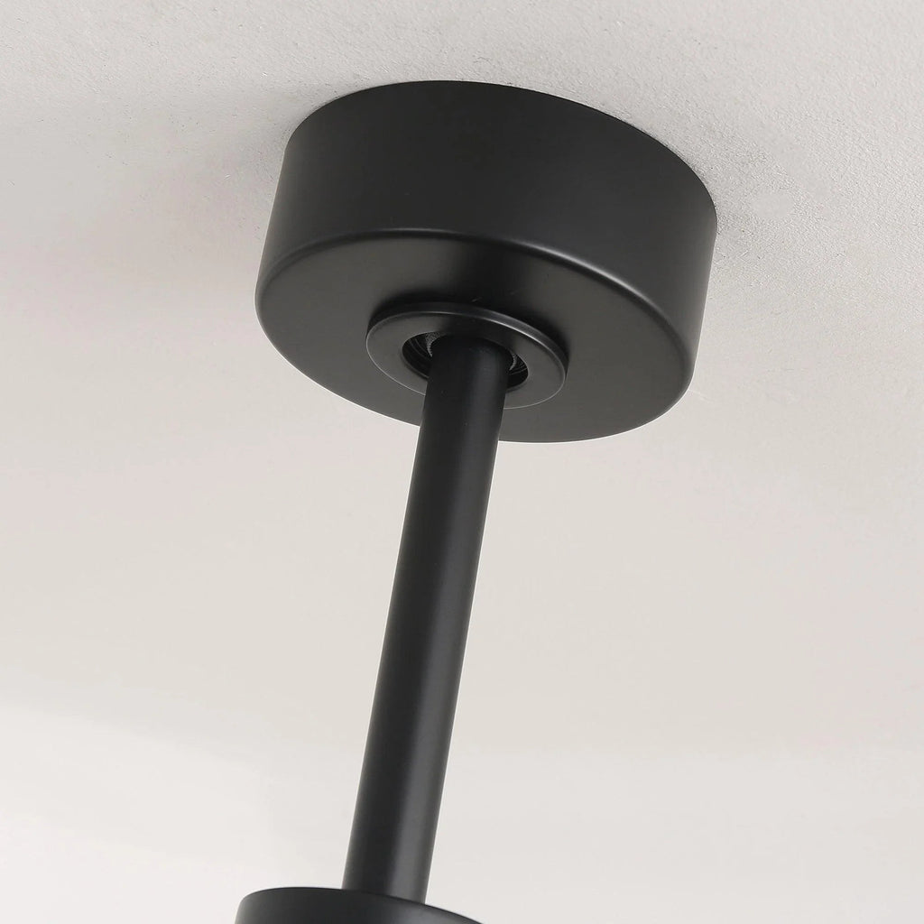 60" DC Motor 8 Blades Modern Downrod Mount Ceiling Fan with LED Light and Remote Control