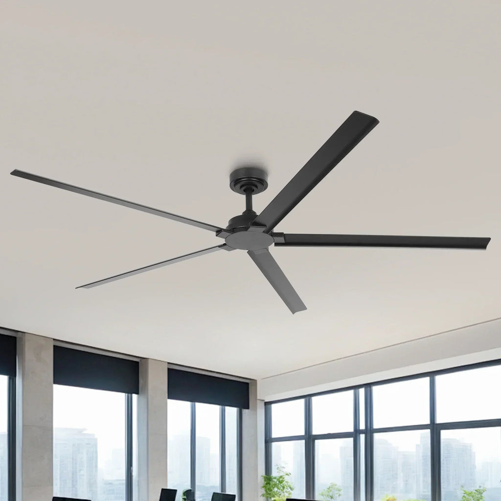 72 Inch 84 Inch Winni IPX4 Outdoor Downrod Mount Ceiling Fan with Remote Control