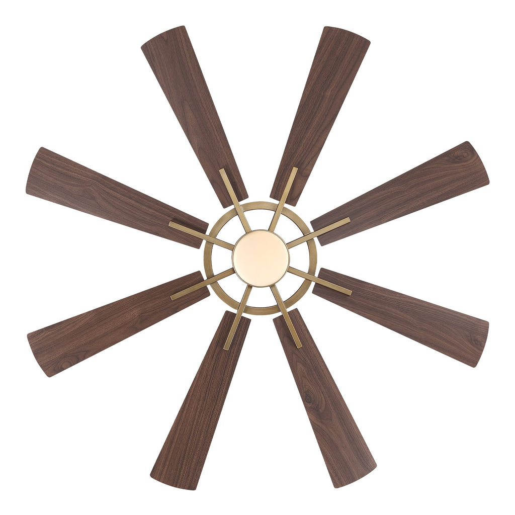 60" Oretha Windmill 8 Blade Led Indoor Oil Rubbed Bronze Ceiling Fan with Remote And Light Kit Included