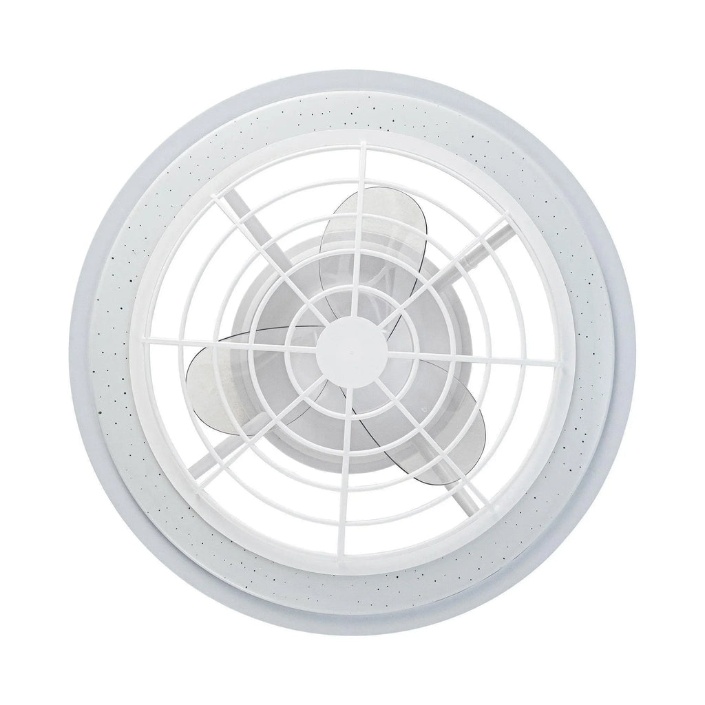 20" Ikon Modern DC Motor Flush Mount Reversible Ceiling Fan with Lighting and Remote Control