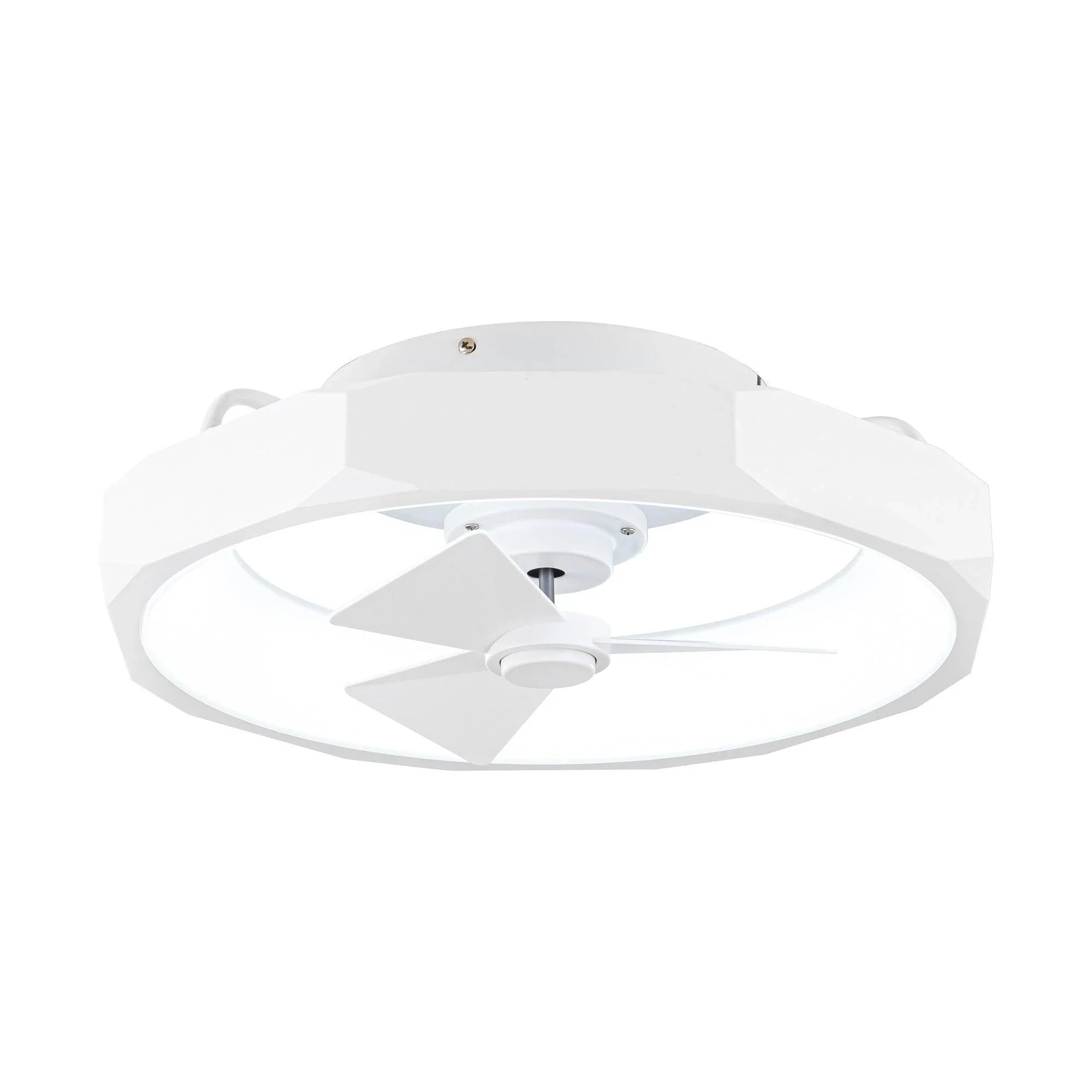 19" Britton Flush Mount Reversible Ceiling Fan with Remote Control