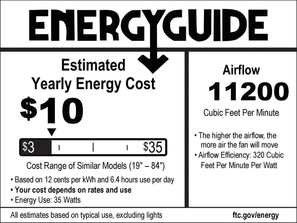 Silent Storm Extra Large Ceiling Fan with Remote Control