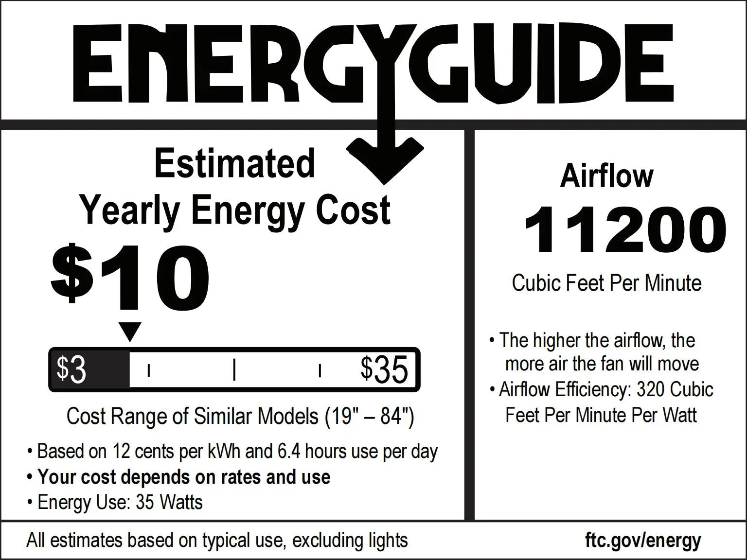 Silent Storm Extra Large Ceiling Fan with Remote Control