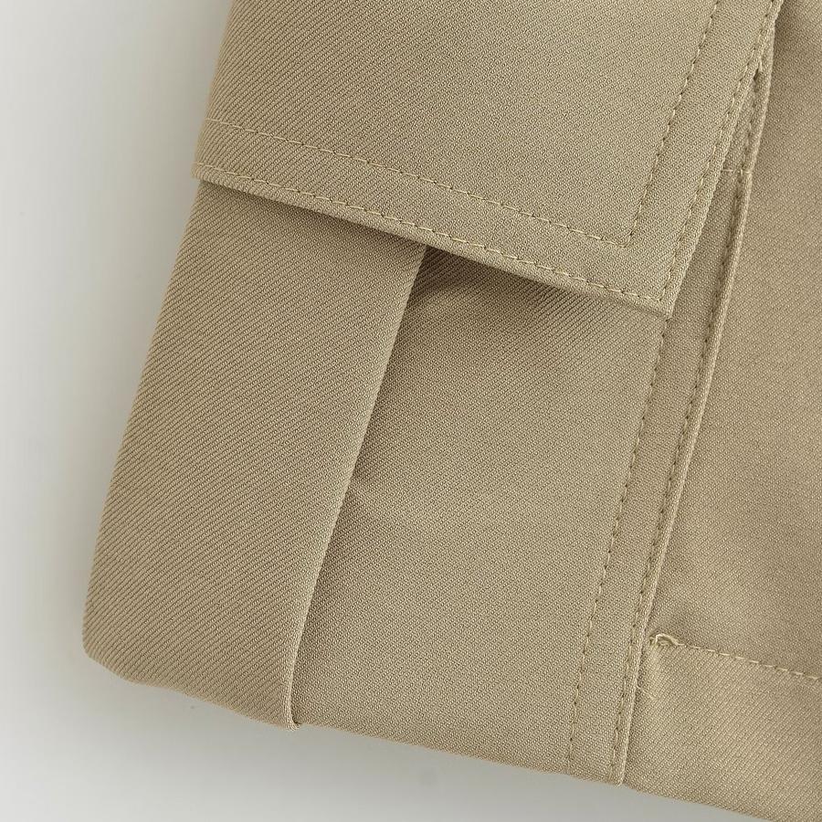 Sexy non-stretch low-waist with belt solid color shorts