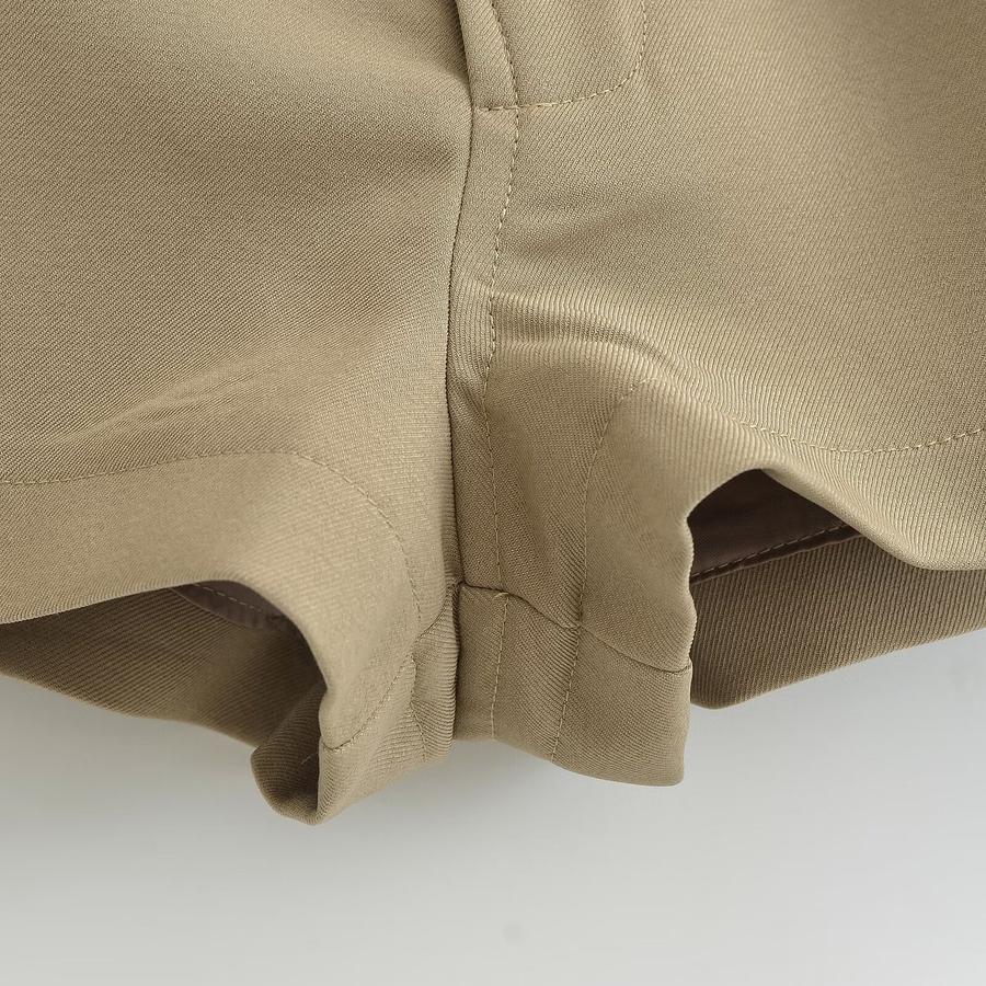 Sexy non-stretch low-waist with belt solid color shorts