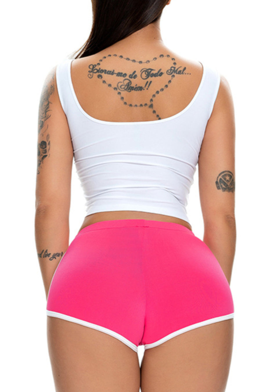 Casual slight stretch 13 colors slim mid waist shorts (only shorts)