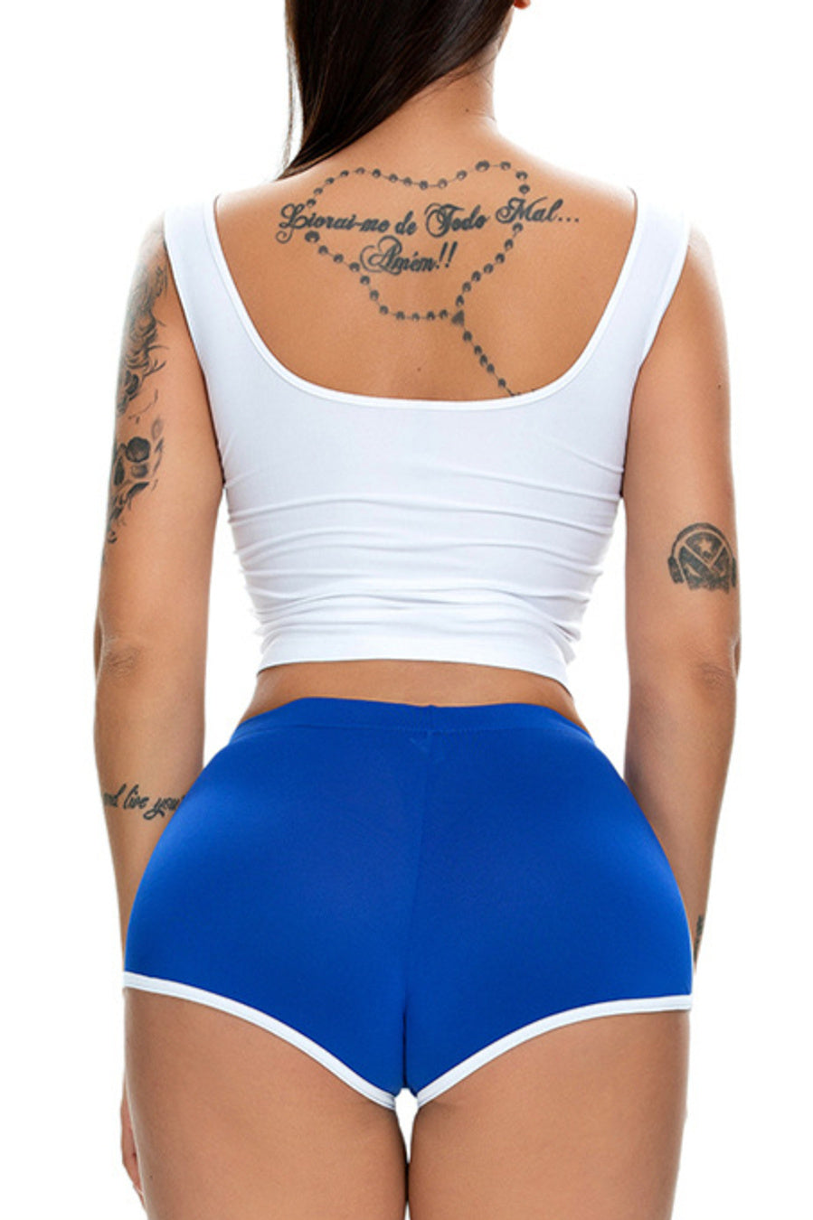 Casual slight stretch 13 colors slim mid waist shorts (only shorts)