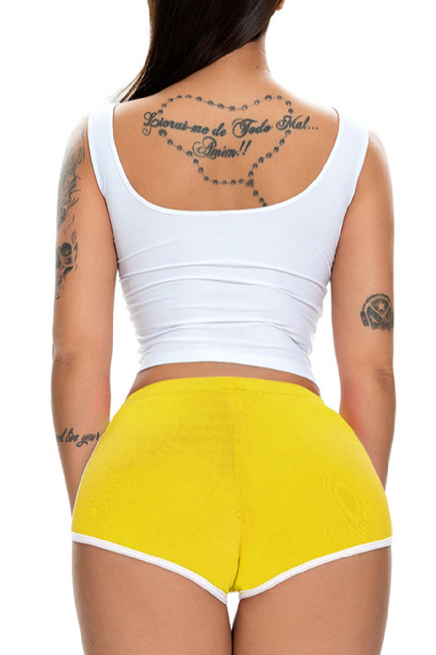 Casual slight stretch 13 colors slim mid waist shorts (only shorts)