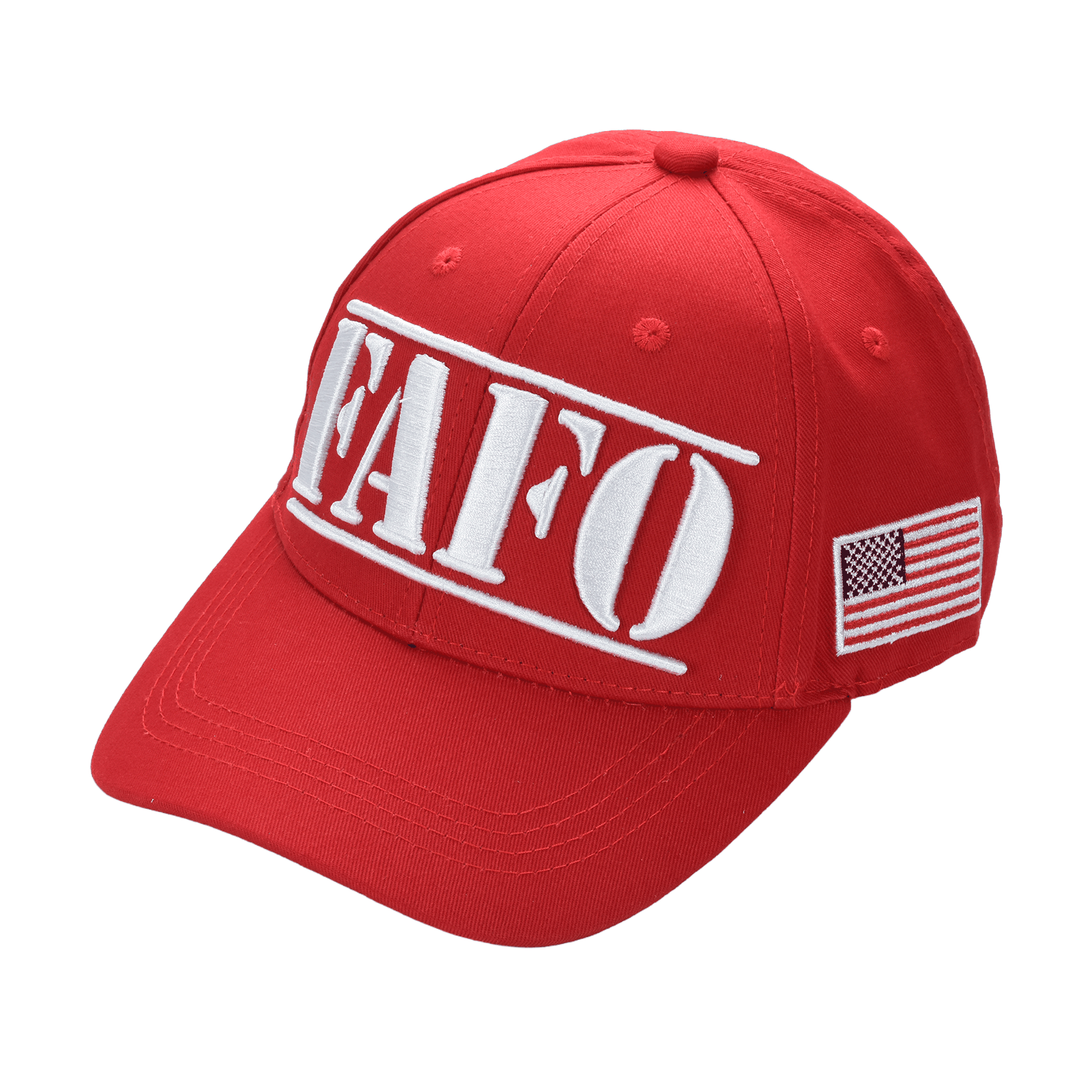FAFO President Trump Cap – Premium Cotton Twill Patriot Hat, Red