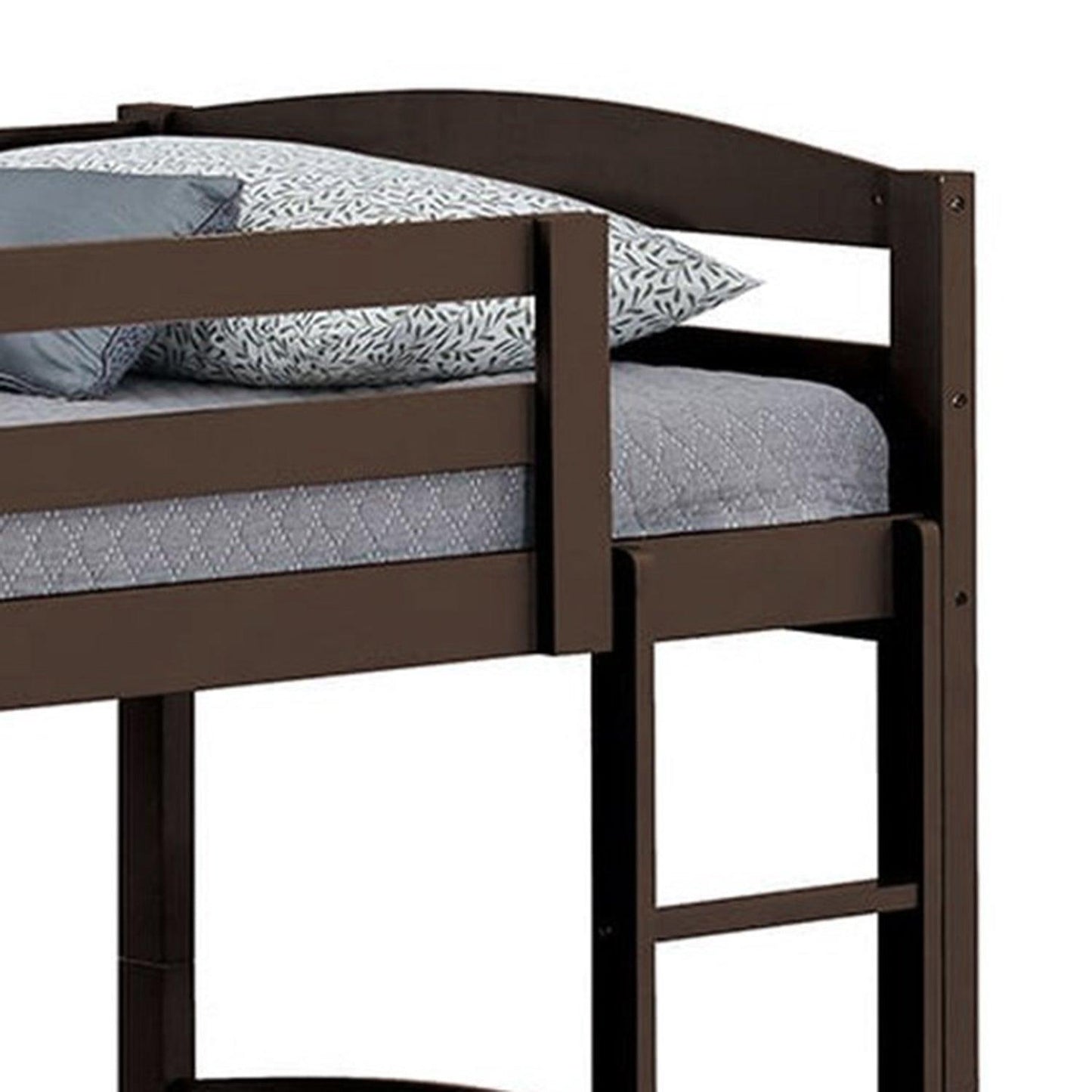 Transitional Solid Hardwood Twin over Twin Bunk Bed, Patented Insert & Lock Joint for Extra Safety for Kids