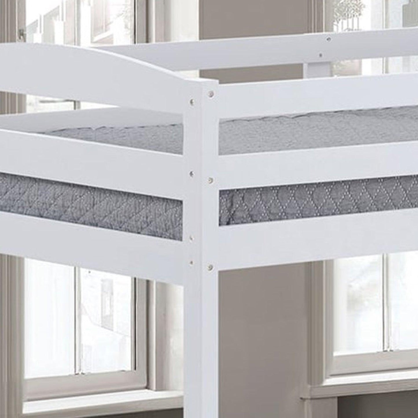Transitional Solid Hardwood Twin over Twin Bunk Bed, Patented Insert & Lock Joint for Extra Safety for Kids