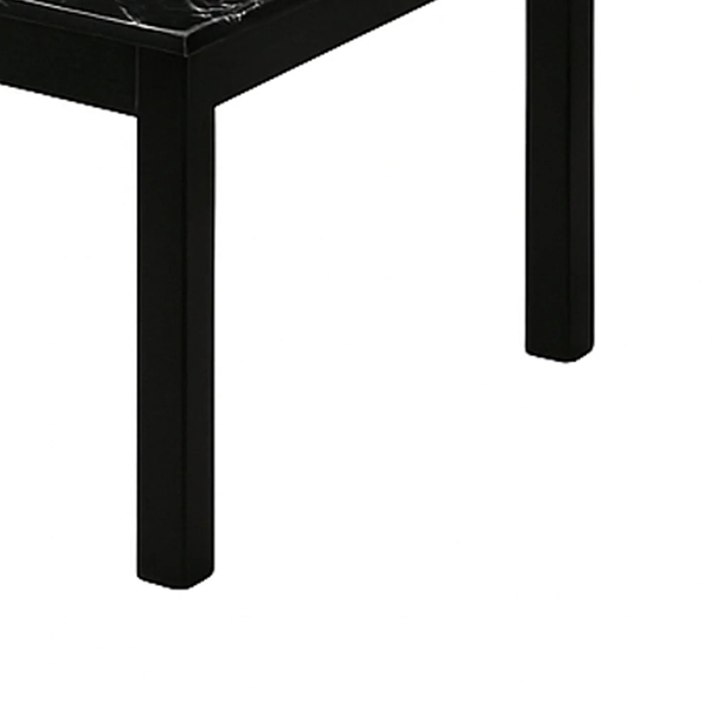 Findlay 3-Piece 47.5 in. Rectangle Faux Marble Top Coffee Table Set with Solid Wood Legs