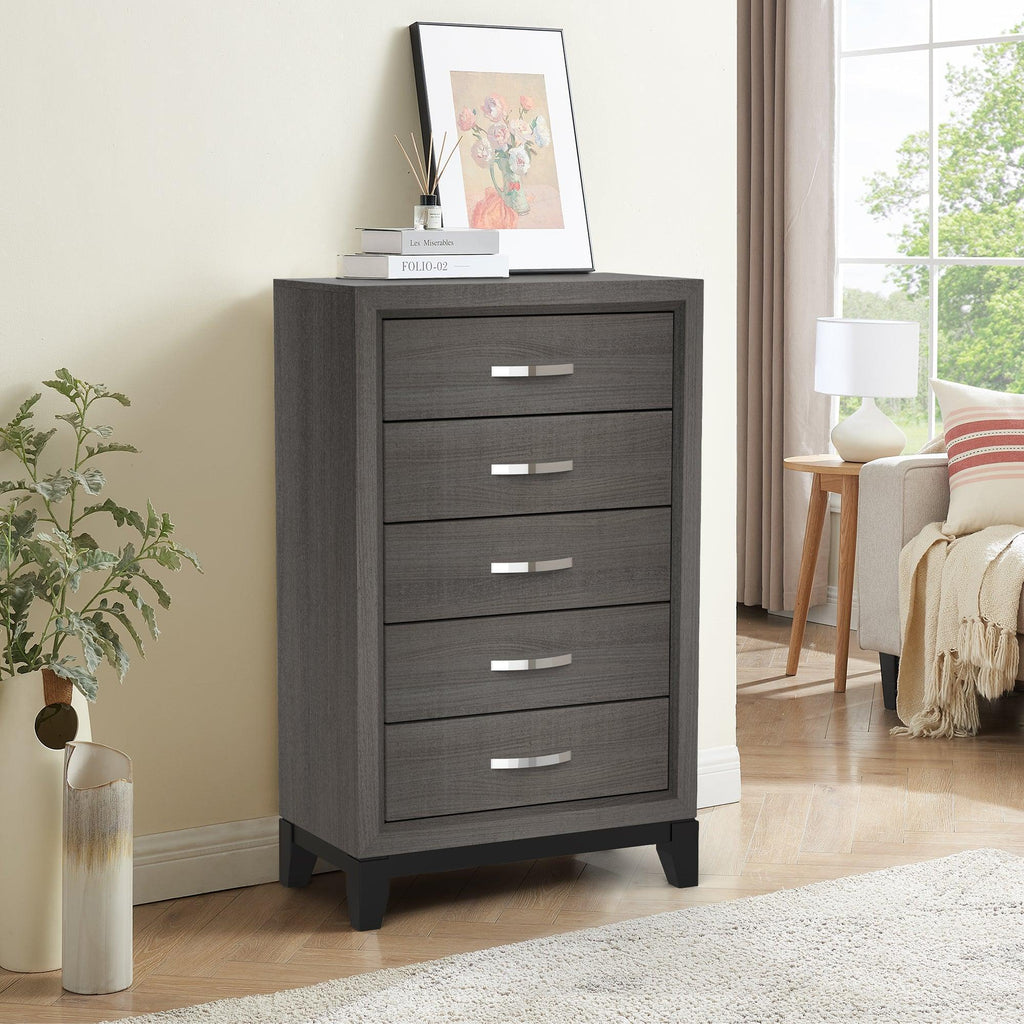 Contemporary 31" Chest with 5-Drawer for Bedroom, Livingroom
