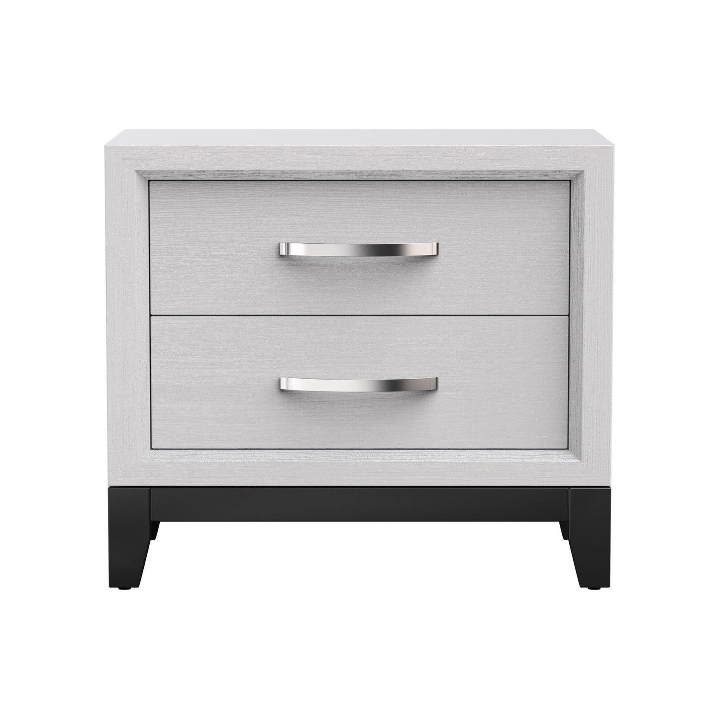 Furniture of America Lucien Modern Wood Nightstand with 2 Drawers