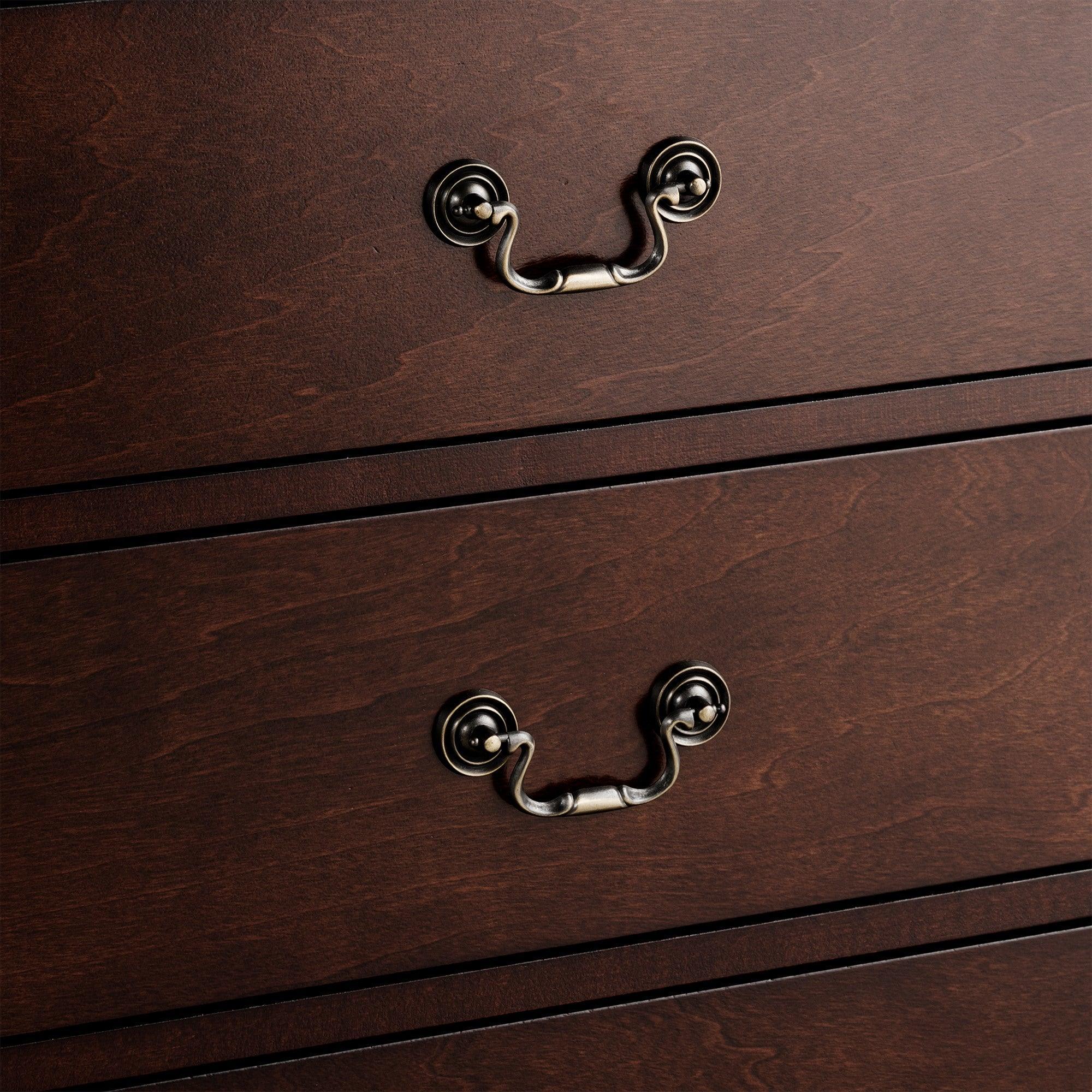Transitional 5-Drawer 31.5 in. Wide Chest of Drawers with Bracket Feet