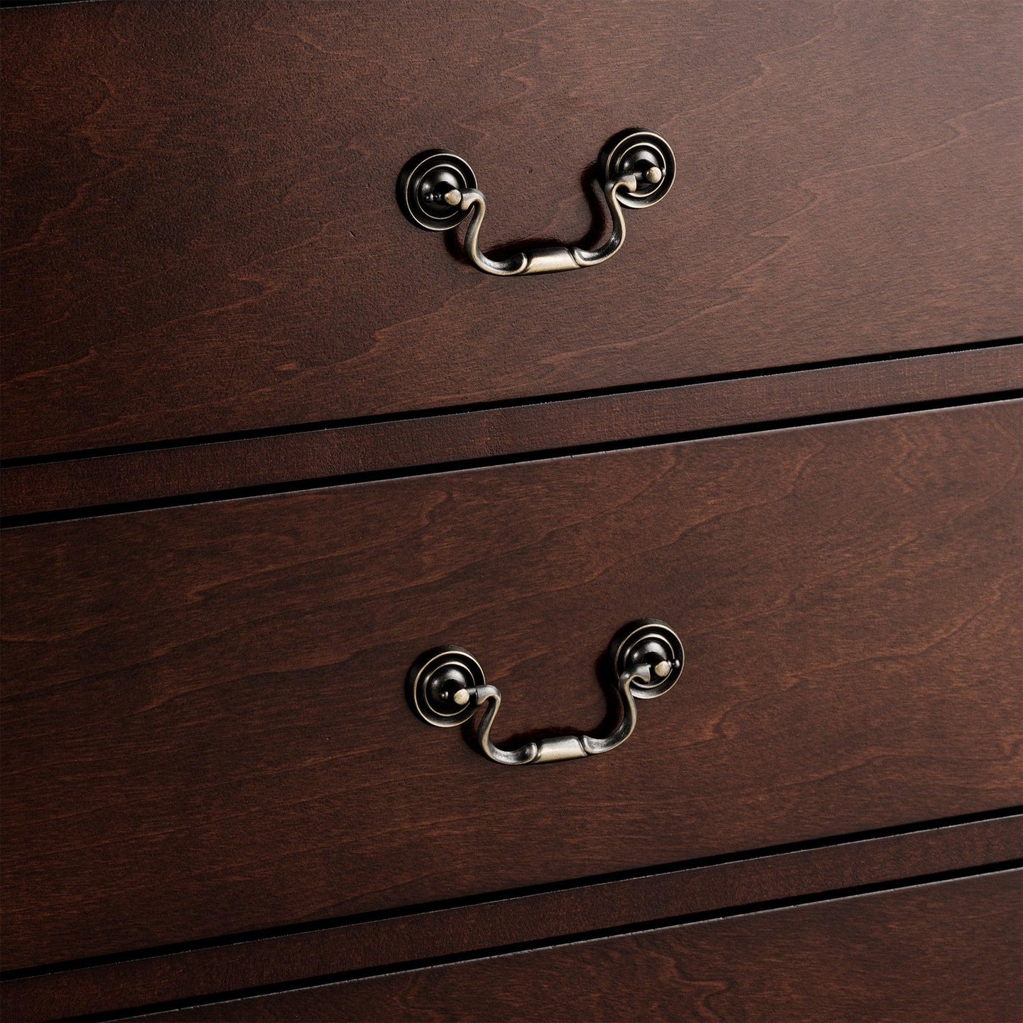 Transitional 5-Drawer 31.5 in. Wide Chest of Drawers with Bracket Feet