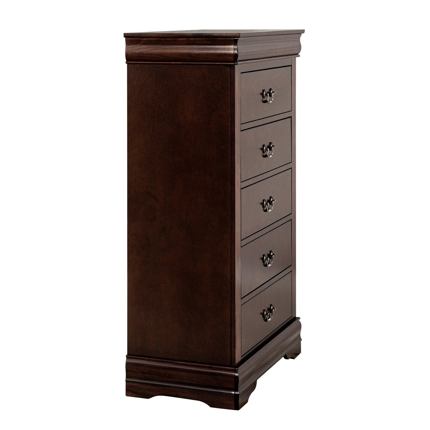 Transitional 5-Drawer 31.5 in. Wide Chest of Drawers with Bracket Feet