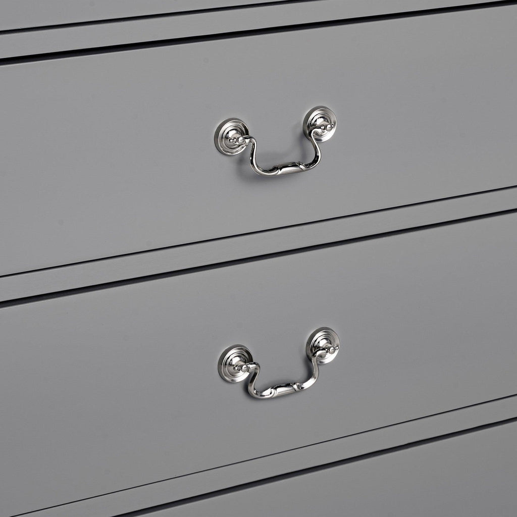 Transitional 5-Drawer 31.5 in. Wide Chest of Drawers with Bracket Feet
