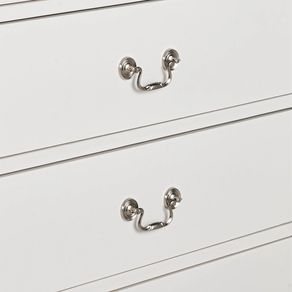 Transitional 5-Drawer 31.5 in. Wide Chest of Drawers with Bracket Feet