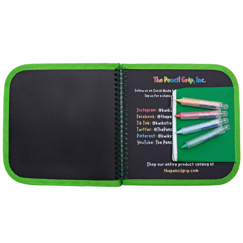 Daily Doodler Reusable Activity Book-Wild Animals Cover, Includes 4 Wonder Stix