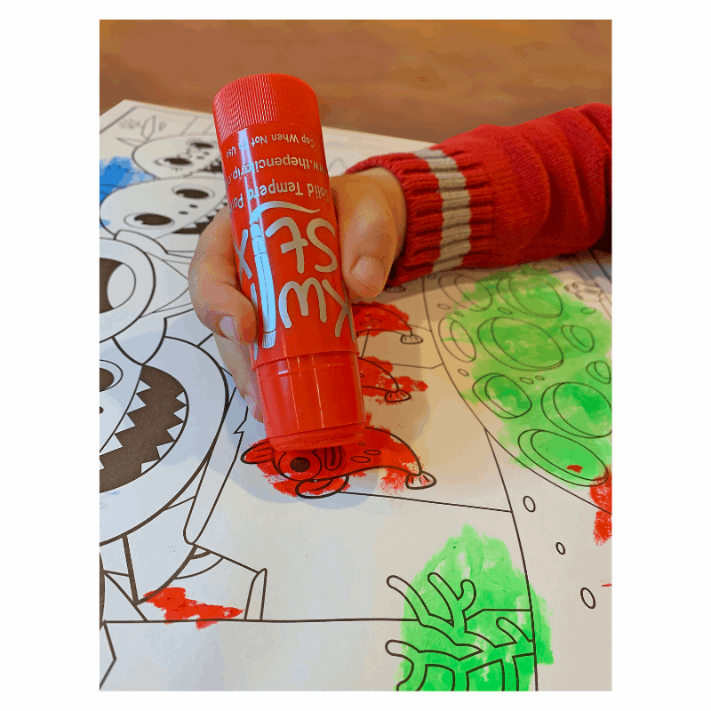 Jumbo Kwik Stix Paint Sticks, Set of 6 Classic Colors