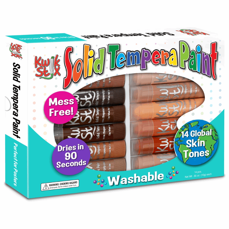Kwik Stix Paint Sticks Global Skin Tones, 14 Pack
