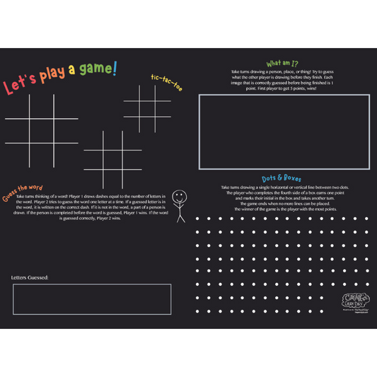 NEW! Reusable Activity Playmat- Games