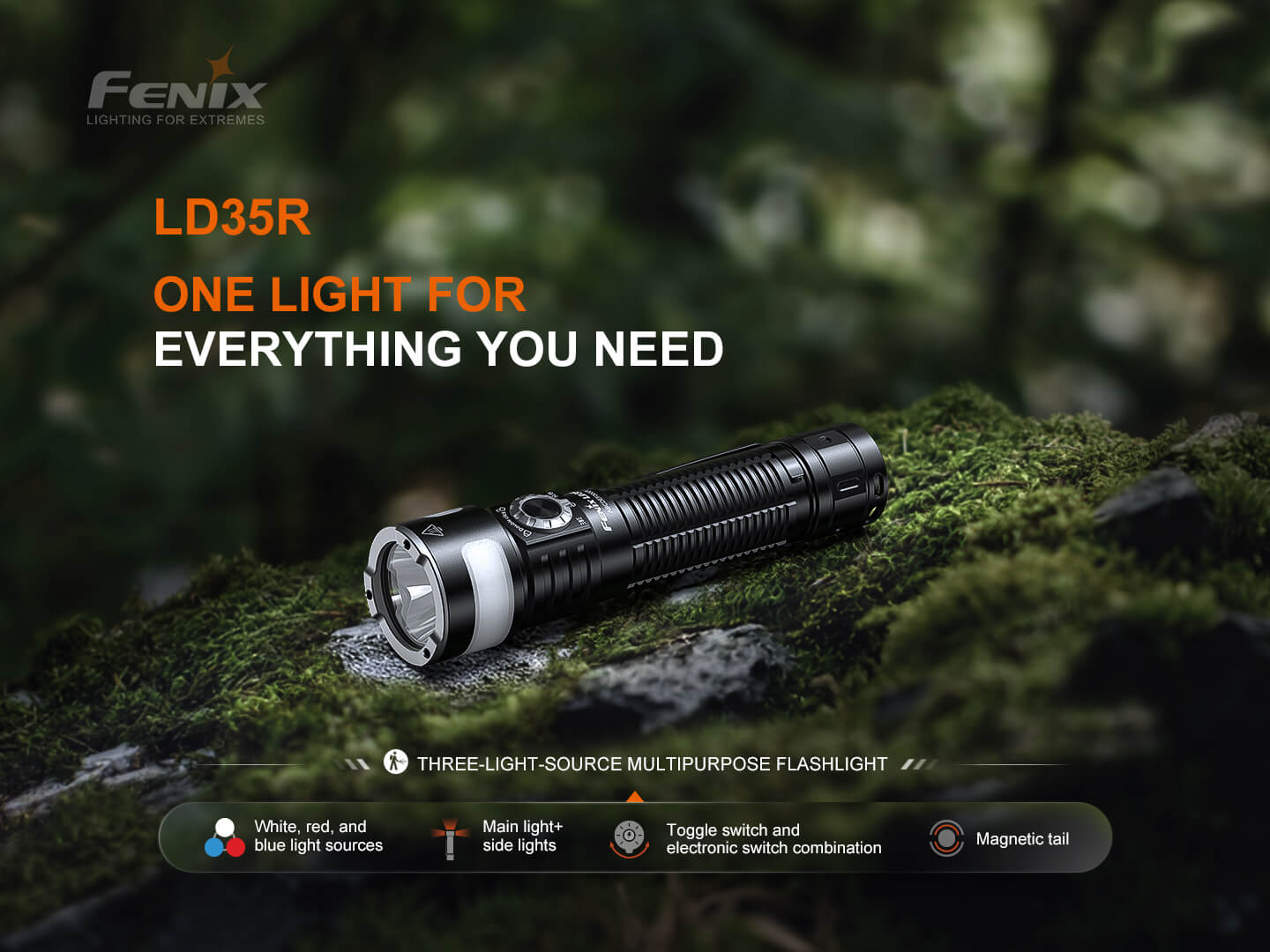 Fenix LD35R High Performance Multimode Tactical Flashlight