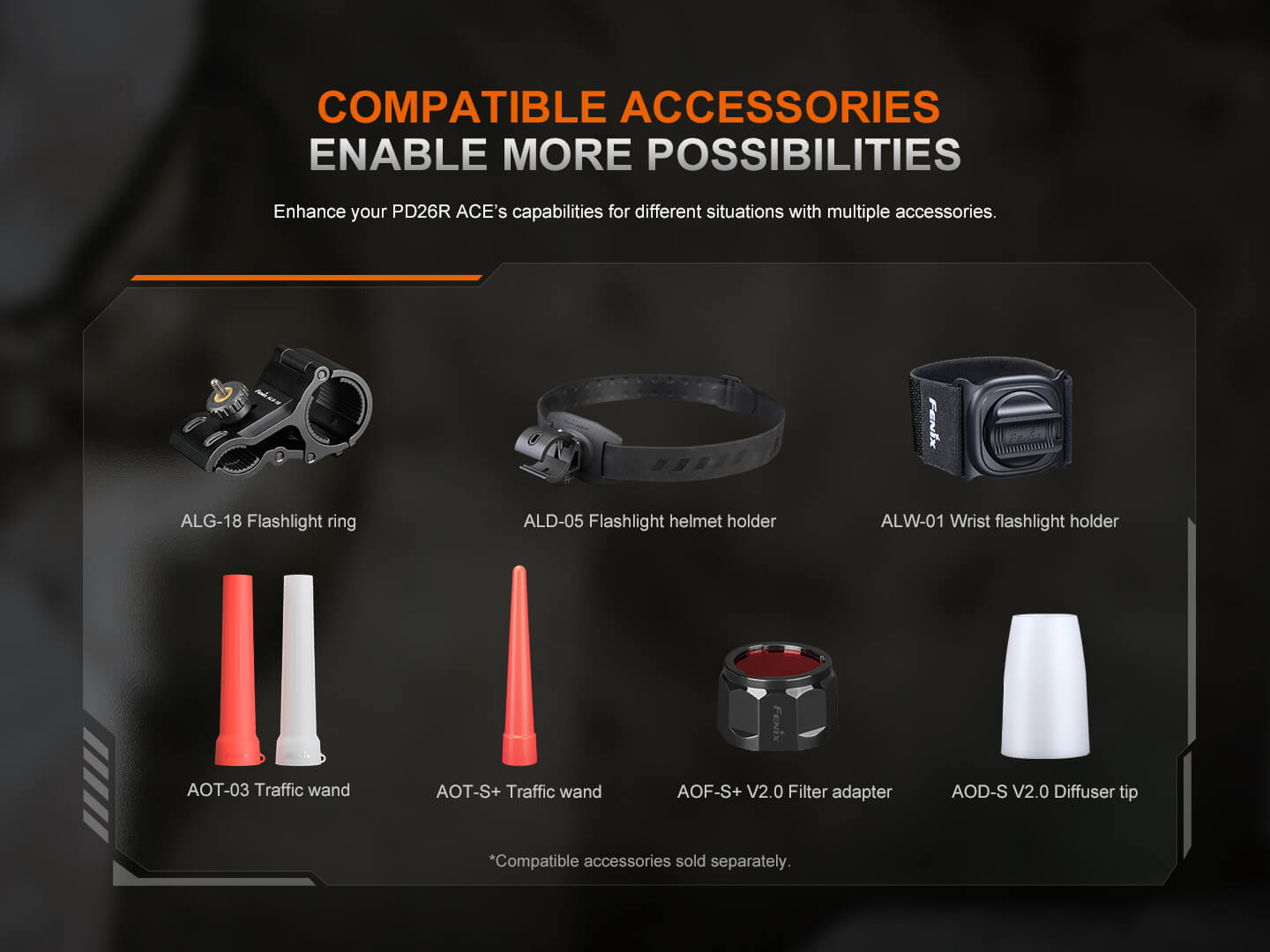 Fenix PD26R ACE Multi-Mode Compact Tactical Flashlight