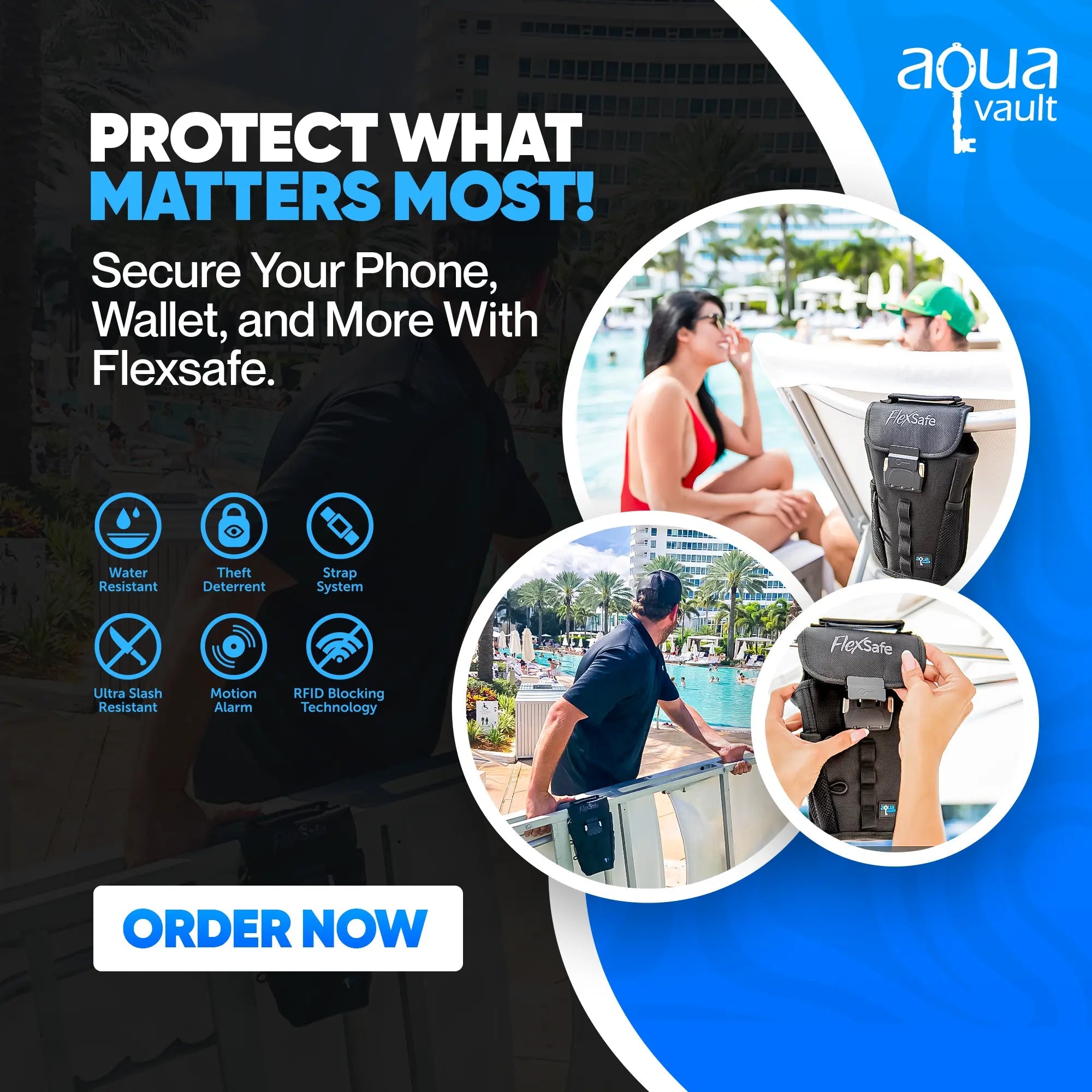 FlexSafe Portable Travel Safe by AquaVault – Best Portable Safe for Travel