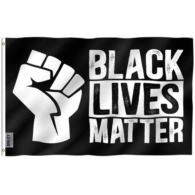 Black Lives Matter - Single Sided Flag