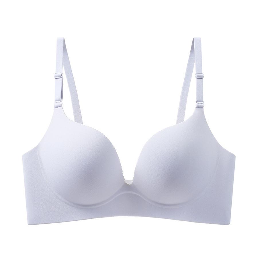 Sexy slight stretch simple solid traceless gathered breathable