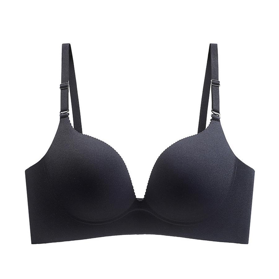 Sexy slight stretch simple solid traceless gathered breathable