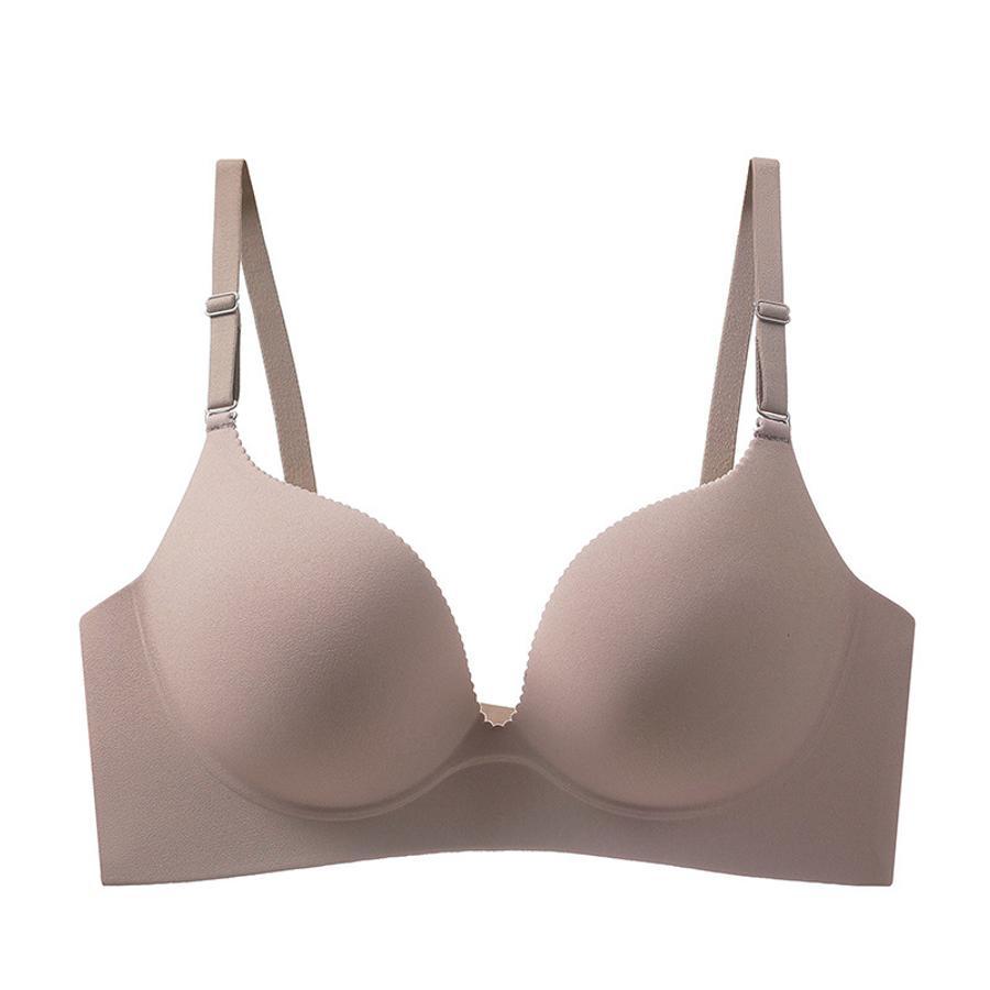 Sexy slight stretch simple solid traceless gathered breathable