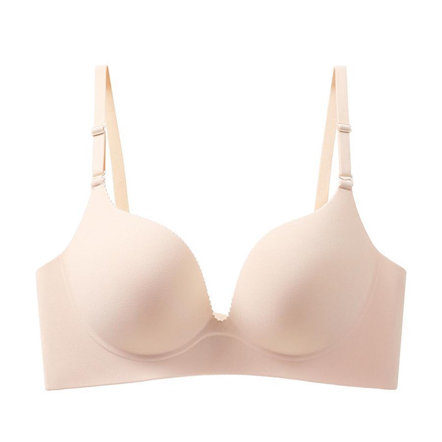 Sexy slight stretch simple solid traceless gathered breathable