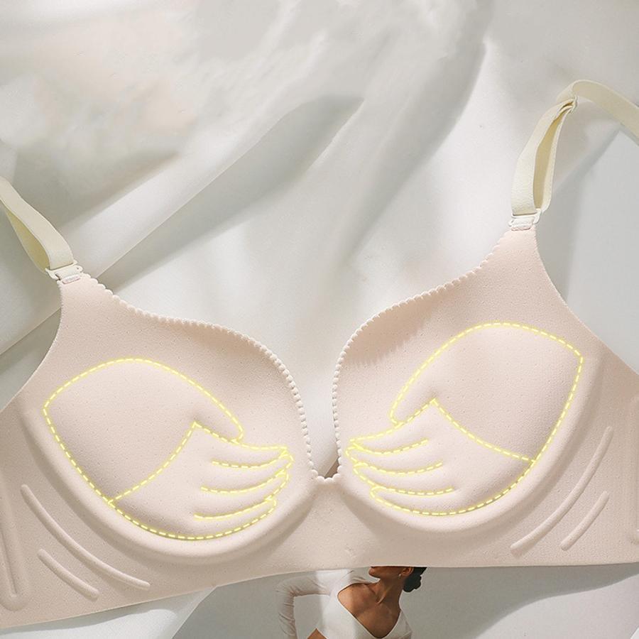 Sexy slight stretch simple solid traceless gathered breathable